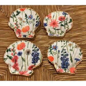 (4) Decoupage Trinket Dishes